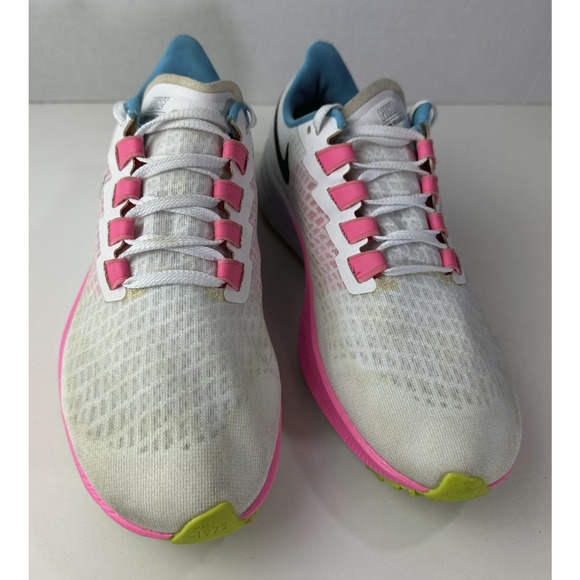 Nike Womens Air Zoom Pegasus 37 White Pink Glow Running Shoes Size 9 Sneakers - Picture 16 of 16